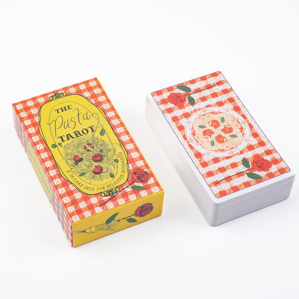 Tarot Cards Deck With Guidebook - Pasta Tarot, mazzo di 78 carte,