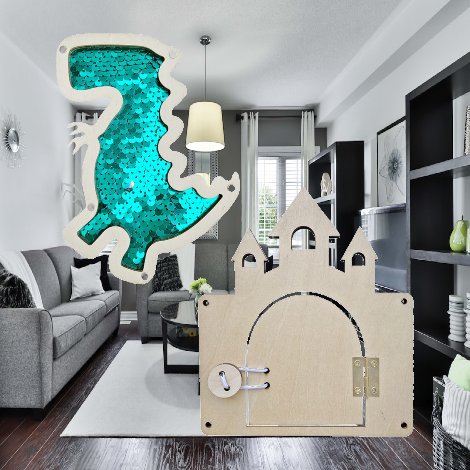 Pannello didattico in legno fa - Montessori Wooden Busy Board Toddler recensione e prezzo